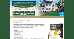 Desktop Screenshot of crooksandsonsinc.com